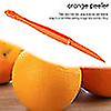 thumbnail image 3 of 6pcs Easy Orange Citrus Peeler In Bright Orange Color Kitchen Tool, 3 of 5