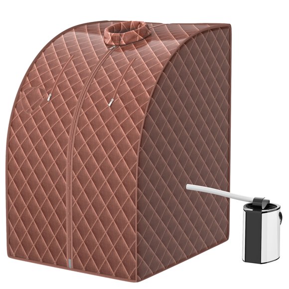 Patiojoy Portable Steam Sauna Spa Household Personal Sauna Tent with 9-Level Temperature &Timer Grey
