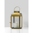 thumbnail image 2 of Serene Spaces Living Small Square Gold Lantern Candle Holder, 2 of 3