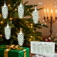 thumbnail image 2 of JeashCHAT 5 Pcs Christmas Pinecone Ornaments, 3.54 Inch Plastic Pine Cones Christmas Tree Ornaments Winter Xmas Holiday Party Hanging Decorations, 2 of 6