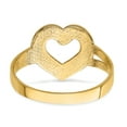 thumbnail image 6 of 14K Diamond-cut Cut-Out Heart Ring K4651, 6 of 7