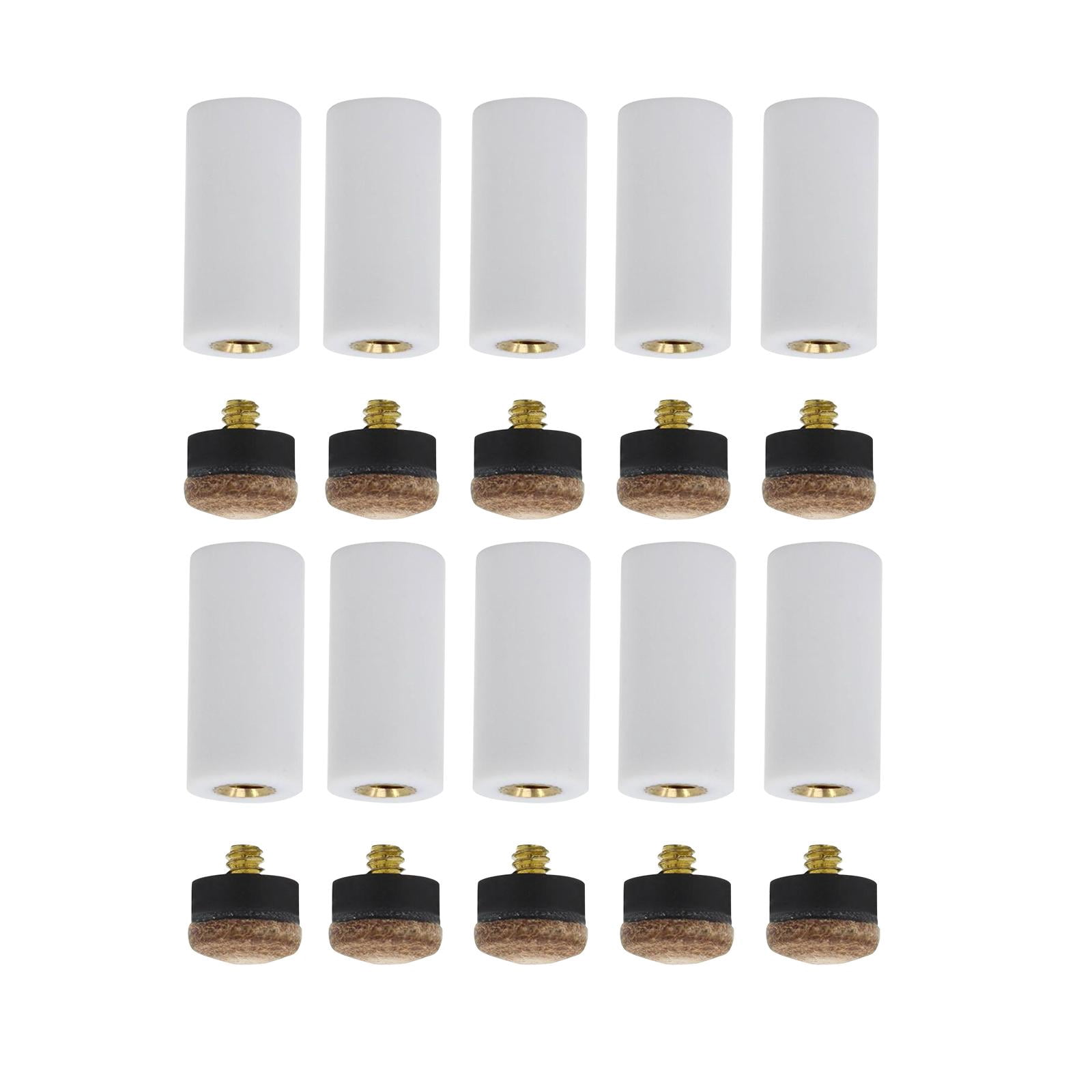 Pointes De Queue De Billard RIVIEVAL - Lot De 24 (10mm Et 13mm) - Bleues - Avec Boîte De Rangement