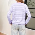 thumbnail image 5 of Yokua Cardigan Sweaters for Women Lightweight Knit Button Front Striped Cardigan Sweaters Trendy Oversized Sweater Coat, 5 of 7