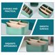 thumbnail image 3 of unbranded Organizador De Escritorio Verde Con Compartimentos Para Almacenamiento Y, 3 of 8