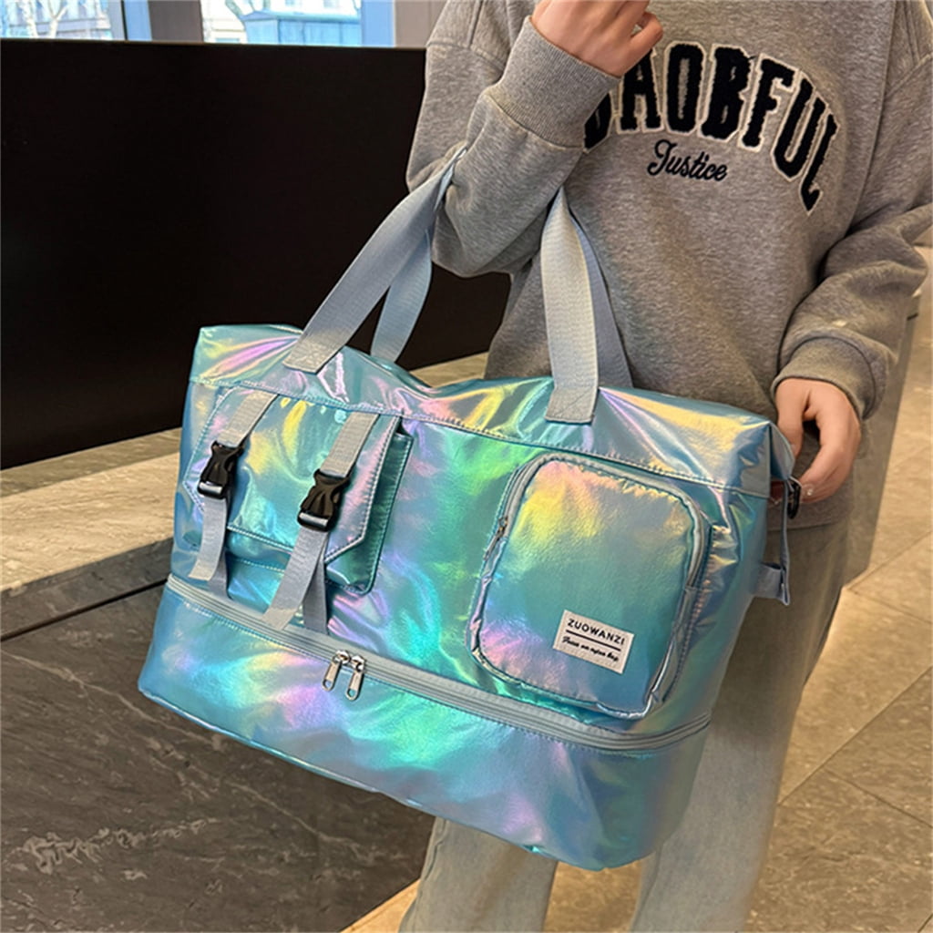 Spacious Sports Travel Bags With Breathable Shoe Storage Compartment Waterproof Oxford Fabric For Gym Hikers