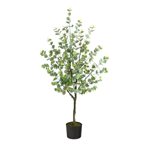 Nearly Natural 4' Eucalyptus Artificial Tree in a Nursery Pot