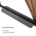thumbnail image 3 of unipaws Barn Door Dog Gate, Anti-Kick Pet Gate with Walk Through Door, Modern Farmhouse Puppy Gate, Walnut, 3 of 7