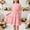 Pink, variant on Lutiedan Girls Halter Neck Dress Sleeveless Ruffle Hem A-line Dress Knee Length Summer Elegant Swing Pleated Dress 5-14 Years