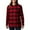 Red Lily Buffalo Check, variant on Columbia Women's Holly Hideaway Flannel Shirt, Shark Buffalo Check, X-Small
