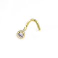 thumbnail image 1 of Vis de Nez / Clou / Anneau Titane 18 g avec Embout Rond en Zircone Cubique, 1 of 18