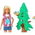 thumbnail image 5 of Barbie Wilderness Guide Doll & Playset, Blonde Doll with 10 Animal Figures, Tree, Rainbow & More, 5 of 7