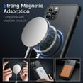 thumbnail image 3 of JETech Magnetic Case for iPhone 11 Pro Max 6.5-Inch Compatible with MagSafe, Translucent Matte Back Slim Shockproof Phone Cover (Black), 3 of 6
