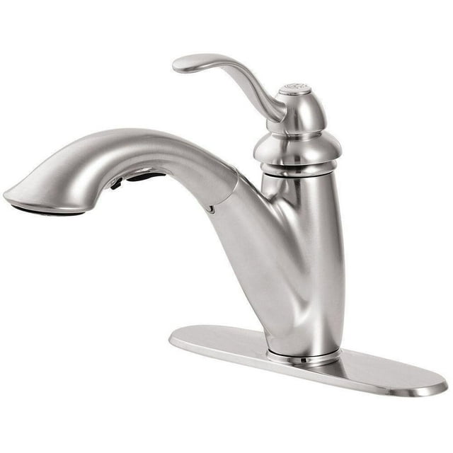 Llave de cocina extraíble de 1 mango en acero inoxidable, modelo eficiente en agua