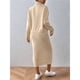thumbnail image 4 of Conjunto de Dos Piezas para Mujer: Suéter y Falda de Punto Top de Punto y Falda Ajustada Albaricoque L, 4 of 10