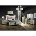 thumbnail image 5 of Champagne Beige Vanity Stool with Clear Acrylic Legs, 5 of 5
