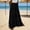 Black, variant on Dianli Gifts Boho Maxi Skirt A Line Tiered Ruffle High Waist Maxi Skirt Elastic Waist Pockets Flowing Layered Beach Vacation Resort Wear Bohemian Summer Maxi Skirt