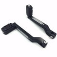 thumbnail image 3 of HTT Motorcycle Black Zombie Pegs w/ Grooved Heel/Toe Shift Levers For Harley Davidson Fat Boy FLSTF 1980 and later, 3 of 6