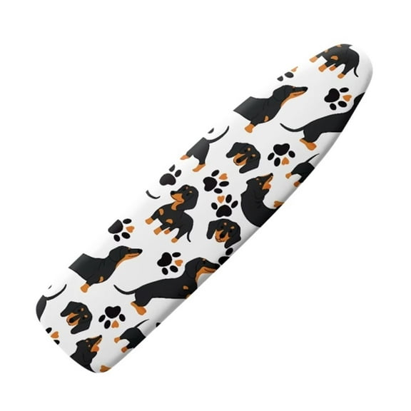 Renewold Dachshund Dog Paw Ironing Board Cover for Standard Boards Portable Ironing Board Table Top Replacement Covers for High Heat Laundry Decoration