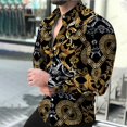 thumbnail image 1 of Camisas hawaianas de manga larga para hombre, camisas de moda, blusas de estilo europeo de lujo, blusas de playa doradas, ropa para hombre, camisas Voion para hombre, 1 of 6