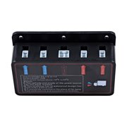 8pcs 2-LED 12V Car Truck Grille Dash Emergency Warning Hazard Strobe Light Bar Kit (4X Amber + 4X White)