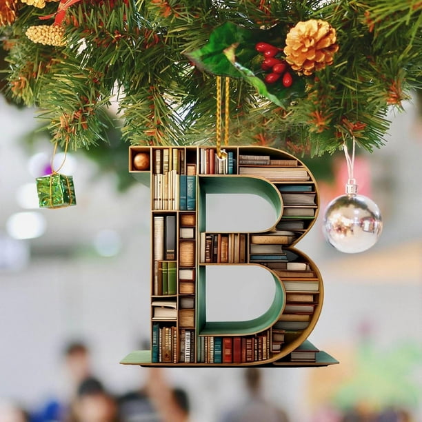 26 Letters Christmas Tree Decoration Pendant Christmas Tree Ornaments Personalized DIY Christmas Ornaments Christmas Decoration Xmas Tree Hanging Decor