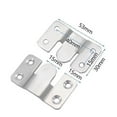 thumbnail image 1 of yeacher 6 Pairs [12 Pack] Embedded Concealed Mounting Bracket Interlock Hanging Buckle Stainless Steel Wall, 1 of 4
