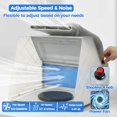 thumbnail image 2 of YANTONG Airbrush Spray Booth Kit with 8 LED Lights & 16 Alligator Clips, Adjustable Speed Fan Paint Booth with Retractable Hose, Turntable, Professional Hobby Work Station for Models,DIY Crafts, RC, 2 of 5
