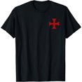 thumbnail image 1 of Knights Templar Cross PATTEE Crusader Order of The RED Cross Camiseta, 1 of 2