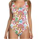 thumbnail image 2 of Trajes de baño de una pieza para mujer, moda de verano, estampado para mujer, con cojín en el pecho y sin soporte de acero, traje de baño con tirantes sin espalda, traje de baño para mujer, 2 of 4