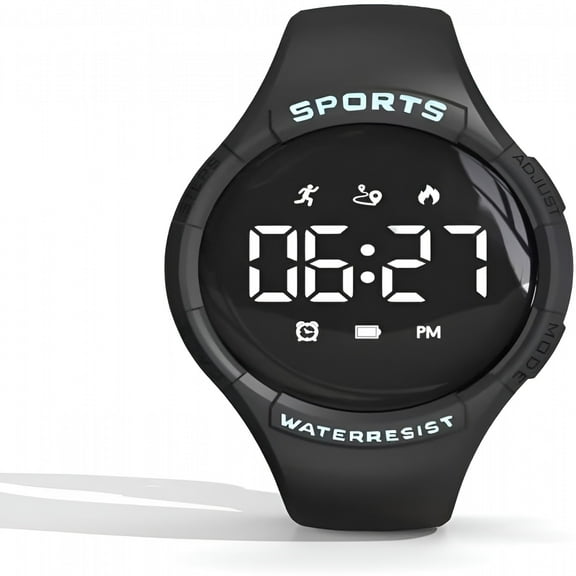 GJX Fitness Watch Pedometer Watch for Calories, Distance, Step Counter for Walking Mens Womens Digital Watch Fitness Tracker Without Smartphone