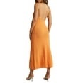 thumbnail image 3 of xiaxaixu Robe Longue d'Été Ajustée pour Femmes Couleur Unie Sans Manches Coupe Basse Robe à Bretelles Spaghetti en Tricot, 3 of 6
