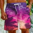 thumbnail image 4 of Pantalones Cortos para Hombre Atléticos Pantalones de Playa de Impresión Especial, Pantalones Cortos Atléticos de Poliéster Elásticos para Hombres, 4 of 5
