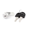 thumbnail image 4 of 2pcs 18mm Male Thread Cabinet Furniture Cam Lock Drawer Cupboard Silver Tone Keys, 4 of 4