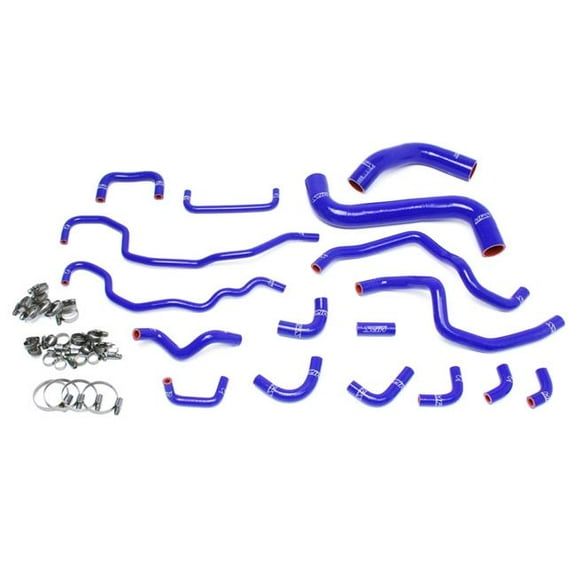 HPS Blue Reinforced Silicone Radiator   Heater Hose Kit for Subaru 15-16 WRX STI 2.5L Turbo