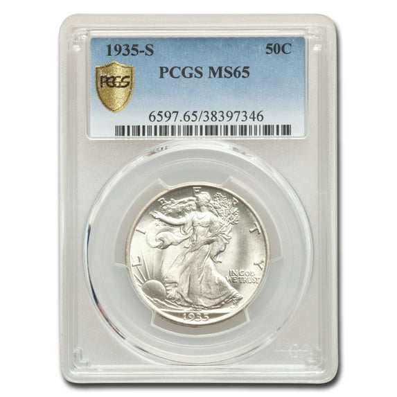 1935-S Walking Liberty Half Dollar MS-65 PCGS