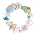 thumbnail image 2 of 1 broche con incrustaciones de perlas y caracola de estrella de mar, broche creativo con aceite de goteo para niña, 2 of 6
