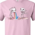 thumbnail image 4 of Inktastic Skeleton Pukes Rainbow T-Shirt, 4 of 5