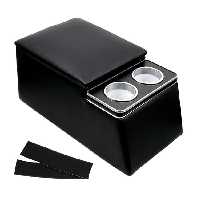 Organizador de consola de coche,Caja de almacenamiento del organizador del asiento de la consola central del automóvil,Organizador de consola central con portavasos para automóviles,Caja de