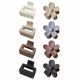 thumbnail image 1 of 8Pcs Matte Hair Clips for Women and Girls - Rectangle and Double Row Small Claw Clips Clips for Thin/Medium Fine Hair - Cute Small Flower Claw Clips N, 1 of 4