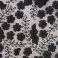 thumbnail image 5 of Zelouf Onika 3D Floral Embroidery On Mesh  , Sewing, DIY, Crafts Fabric by the Yard, Black, 7 Yard, 5 of 5