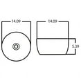 thumbnail image 3 of American Imaginations AI-27983 14.09 in. Round Above Counter Black Swirl Vessel for Wall & Deck Mount Drilling, 3 of 3