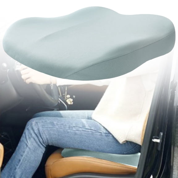 BESEW7 Car Seat Cushion Office Chair Cushion Lumbar Support Pillow U Shaped Memory Foam for Driving Pregnancy Coccyx Pain Relief Hip Pressure Reducing Light Blue