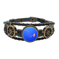 thumbnail image 1 of Ocean medusas ciencia naturaleza foto Pulsera marina tejida en cuero, 1 of 4