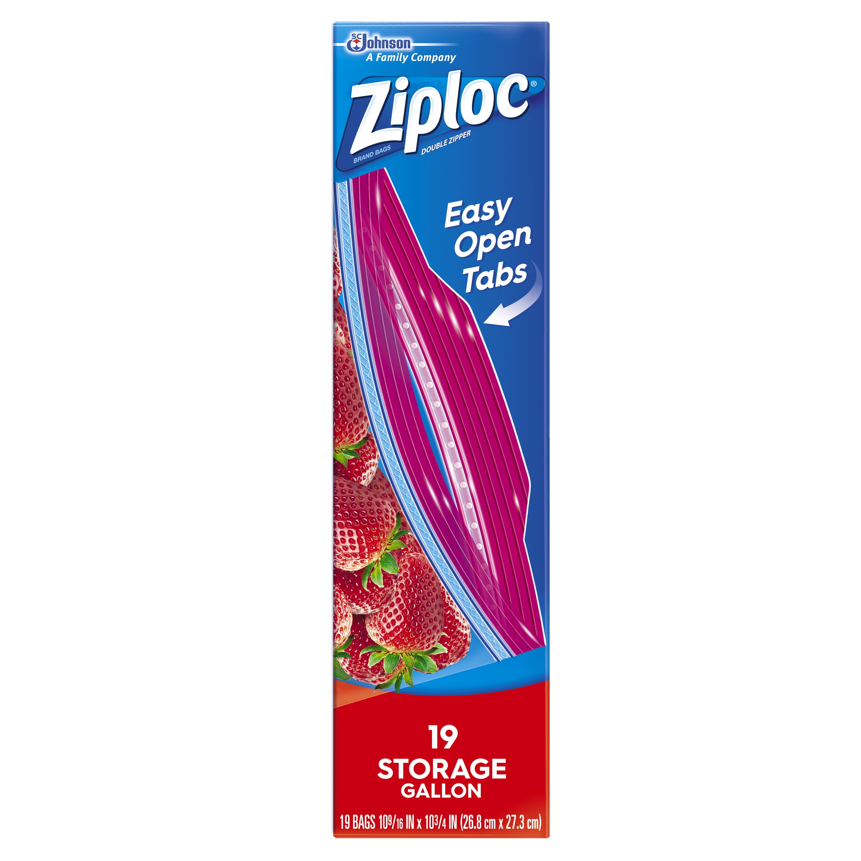 Ziploc Holiday Storage Bags Gallon 19 Count 19 CT Pack of 2 Star Cookie Design 
