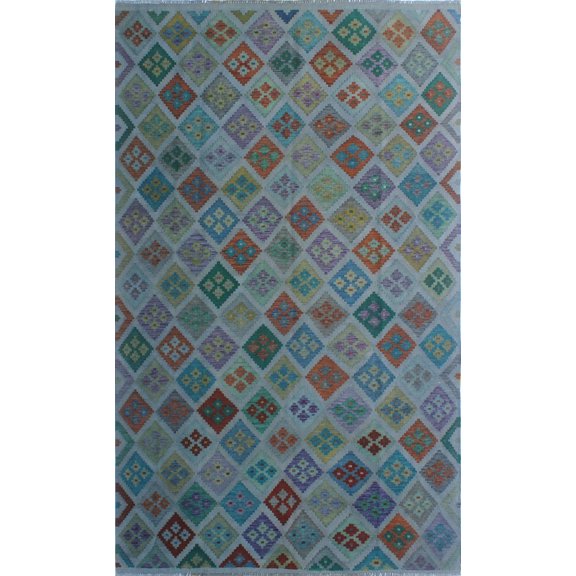 Winchester Andru Grey/Purple Rug, 6'8" x 9'9"