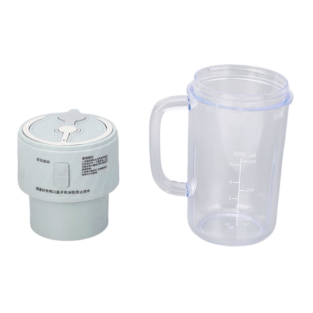 Portable Blender, Efficient 10 Blades Rechargeable Juicing Cup, Safer Design, Handle, 1200mAh Battery, for Outdoor Camping RV Life, Patio Dinner, ABS Material