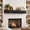 Intense Black-66"x8"x6", variant on Intense Black 60"x8"x6" Handcrafted Wood Fireplace Mantel Shelf