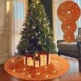 thumbnail image 1 of Fiudx Falda para Árbol de Navidad, Diseño de Copos de Nieve Brillantes, Tela Suave y Cómoda, Perfecta para Decorar La Base Del Árbol, Decoración Navideña Versátil, Fácil Mantenimiento, Tamaños de 45, 1 of 7