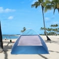 thumbnail image 2 of Beach Tent 2-3 Person Beach Tent Pop Up Sun Shelter Tent Big Lightweight & Easy Setup Beach Tent Fishing Beach Shelter Blue, 2 of 11