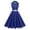 Dark Blue, variant on Youyipin Womens Summer Dresses Audrey Vintage Polka Dot Swing Party Retro Peter Pan Doll Collar Wedding Casual Skater Dresses For Women 2025 Elegant Classy